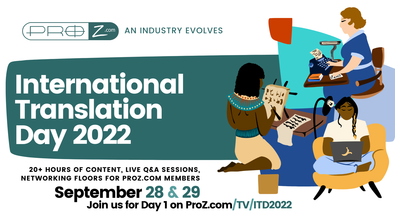 International Translation Day 2022 live video event features 34 free